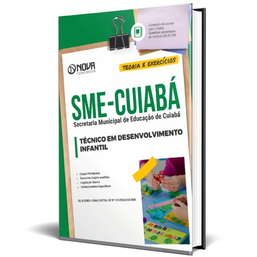 Miniatura Apostila Sme Cuiabá 2024 Técnico Em Desenvolvimento Infantil