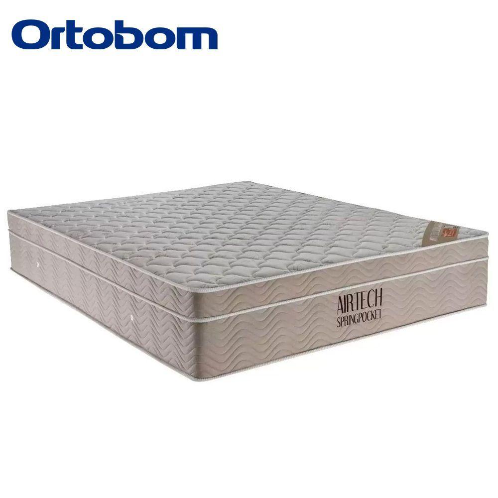 Miniatura Colchão Queen Molas Ensacadas Superpocket Airtech Spring Ortopillow (158x198x25) - Ortobom