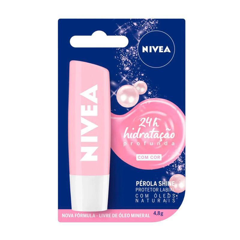 Miniatura Protetor Labial Nivea Pérola Shine 4,8G - 4006