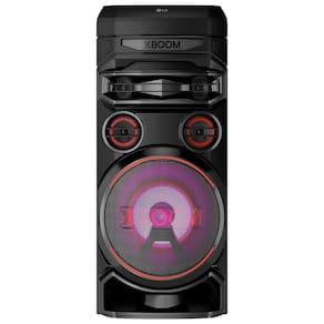 Miniatura Torre de Som Acústica LG XBOOM RNC7 com Multi Bluetooth, Karaokê, Entrada de Microfone e Guitarra