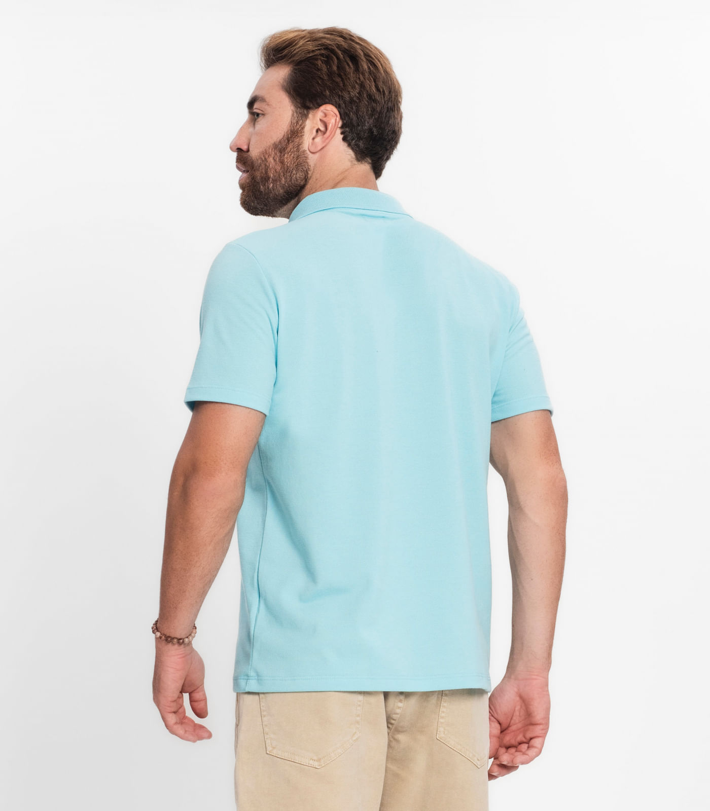 Miniatura Camisa Polo Masculina Diametro Azul G