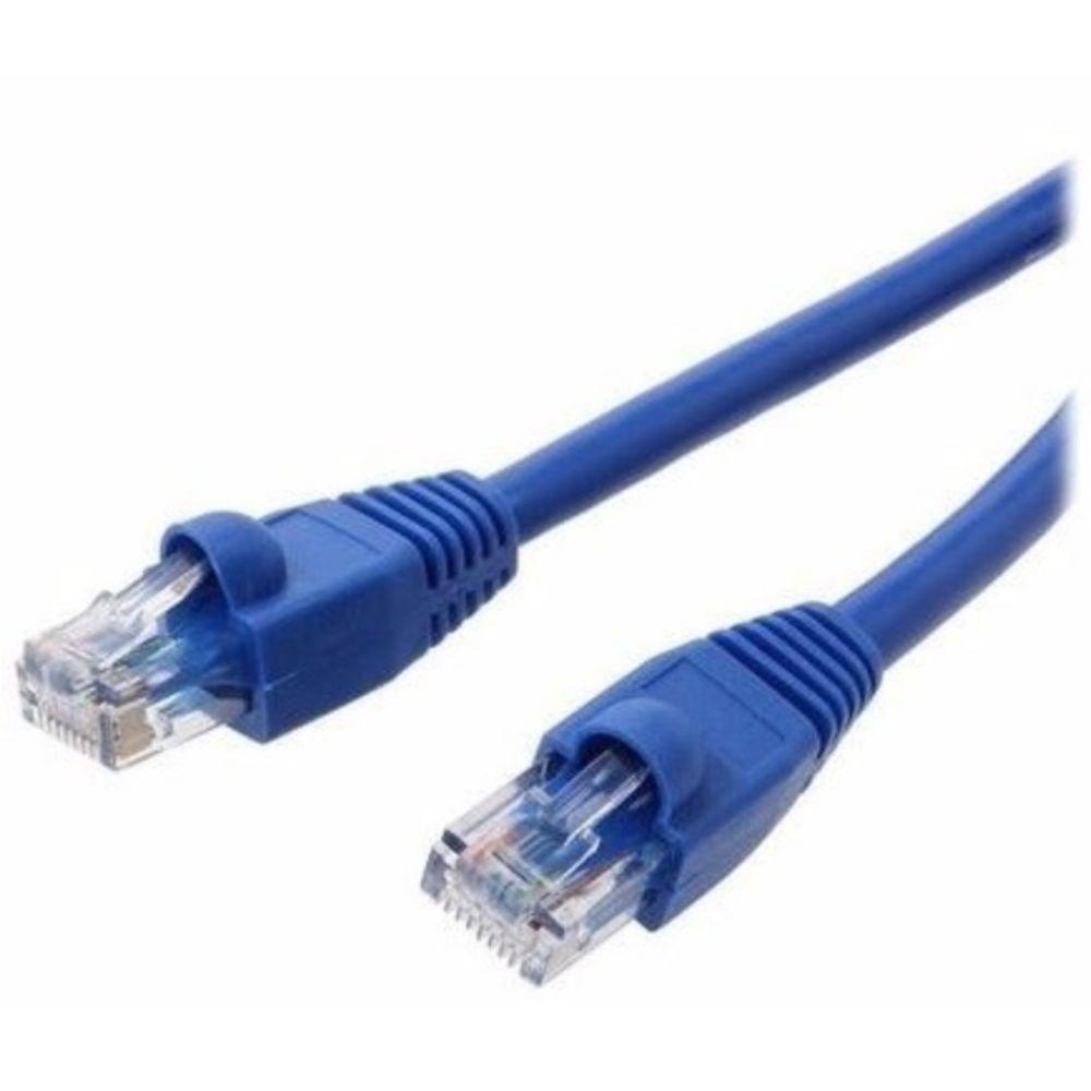 Miniatura Cabo de Rede Ethernet Lan Rj45 Cat5e Azul 15 Metros