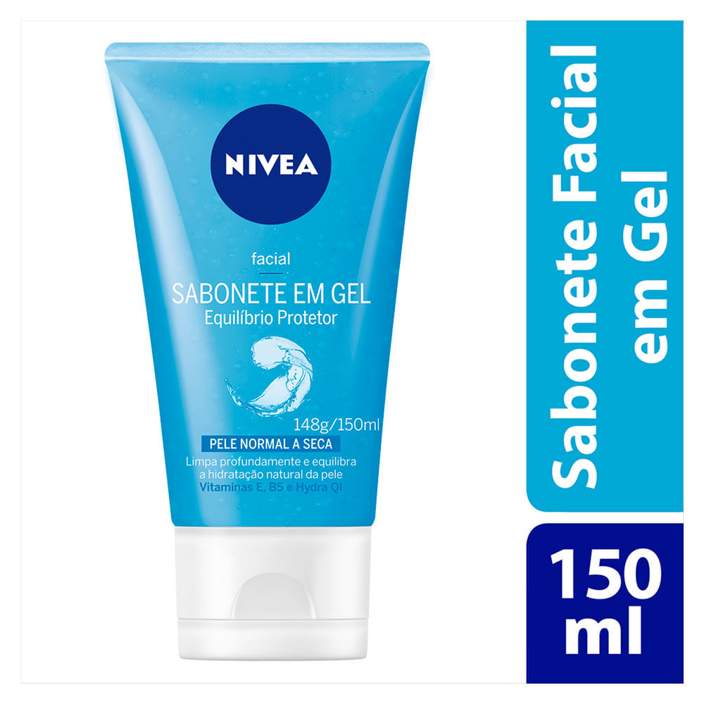 Miniatura Sabonete Em Gel Facial Nivea Equilíbrio Protetor 150ml