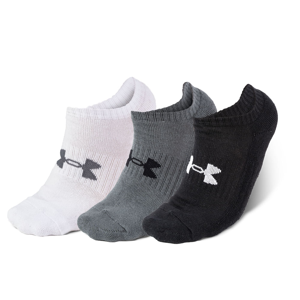 Miniatura Kit 6 Pares de meias invisível Under Armour Core Cotton Multicolor - G