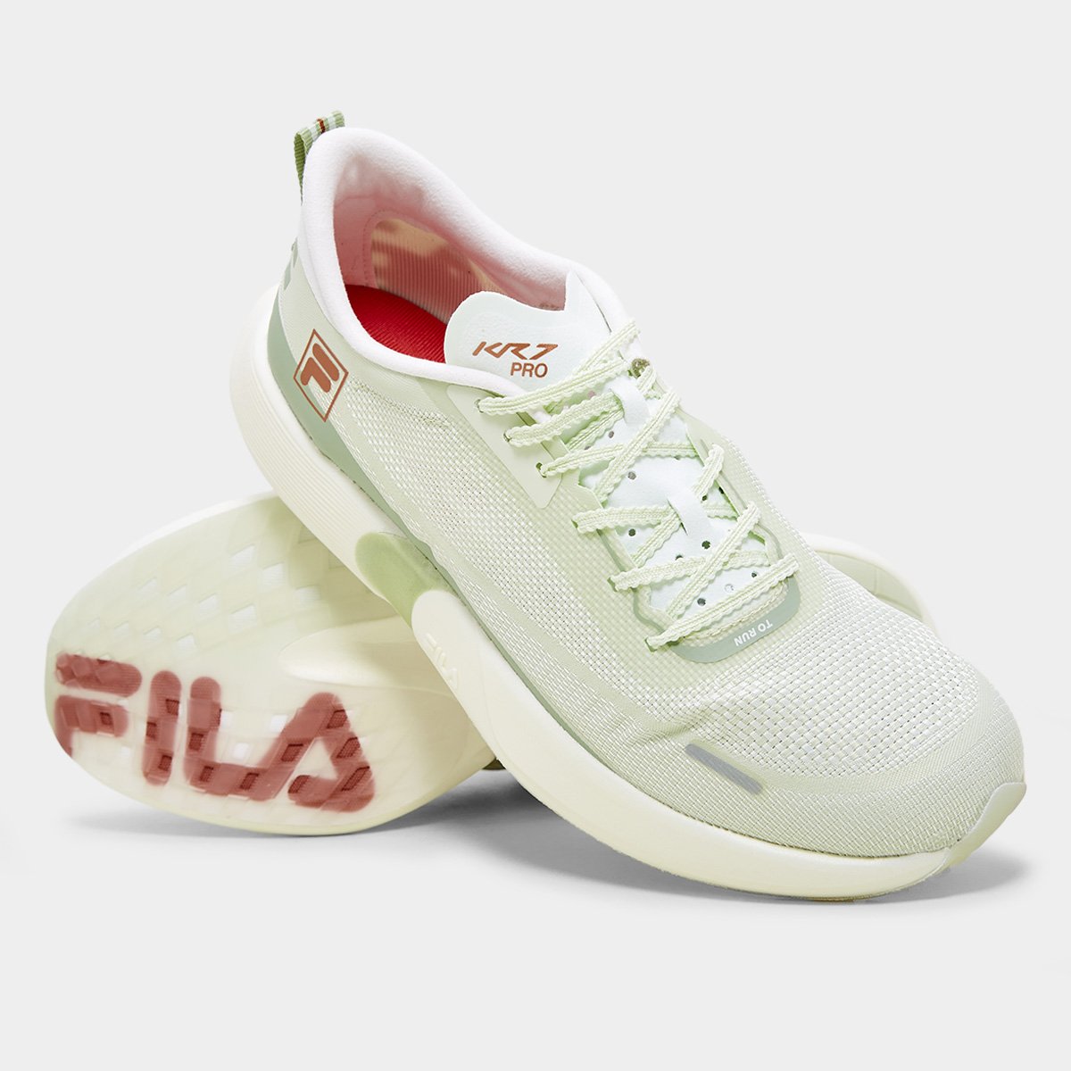 Miniatura Tênis Fila Kr7 Pro Speed Tech Masculino Verde+Dourado - 37