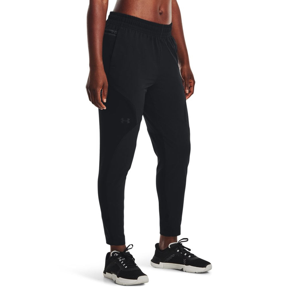Miniatura Calça de Treino Feminina Under Armour Unstoppable Hybr GG Preto