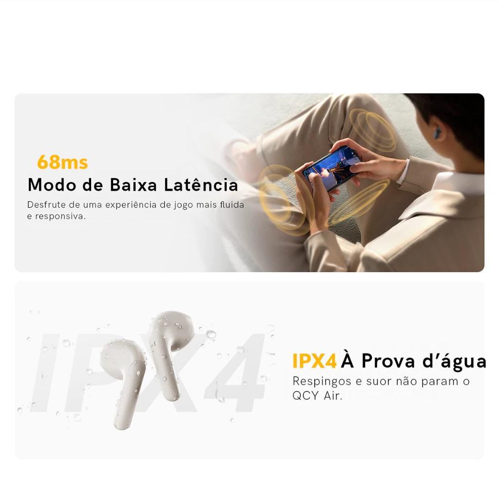Miniatura Fone De Ouvido Qcy Air Anc T41 Bluetooth 5.4 Anc - E10 T20