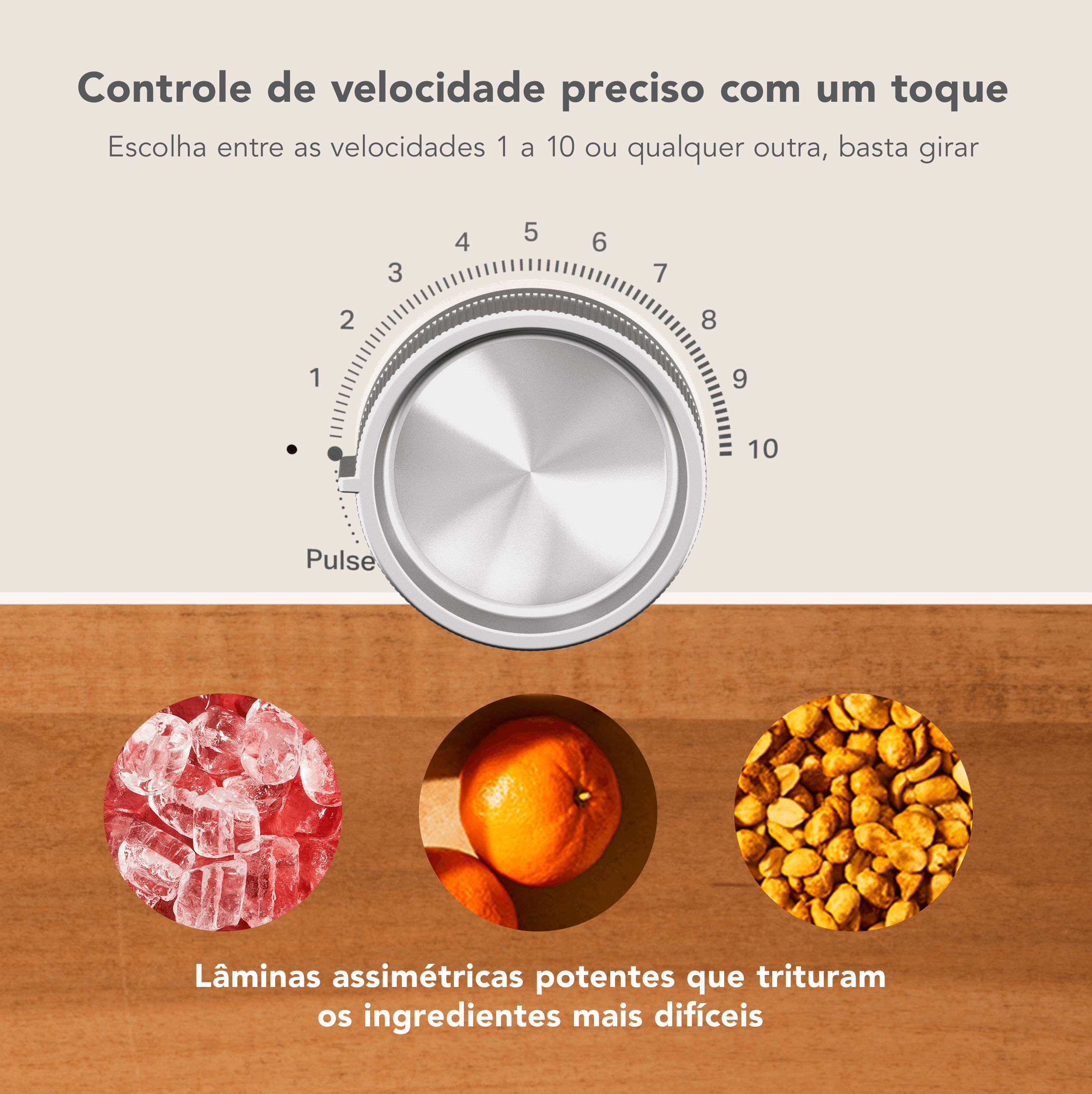 Liquidificador Pure Power KitchenAid 10 Velocidades - KUA20AP 110v
