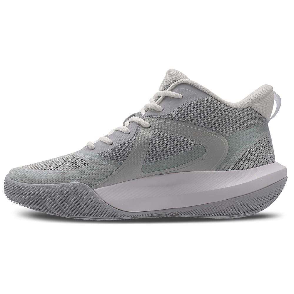Miniatura Tênis de Basquete Masculino Under Armour Bankshot SE 39 Cinza