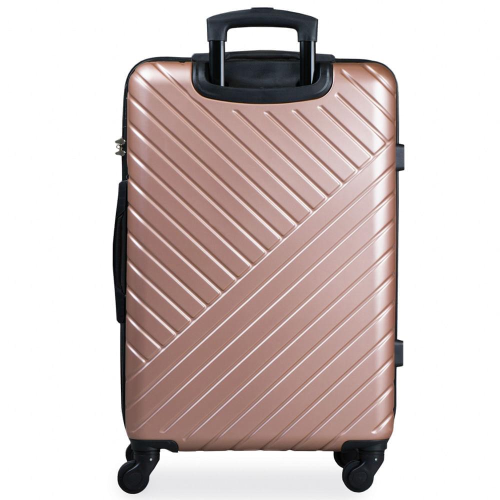 Mala Média 23 Kg ABS 4 Rodas 26" Detroit Rosé Rosé - M