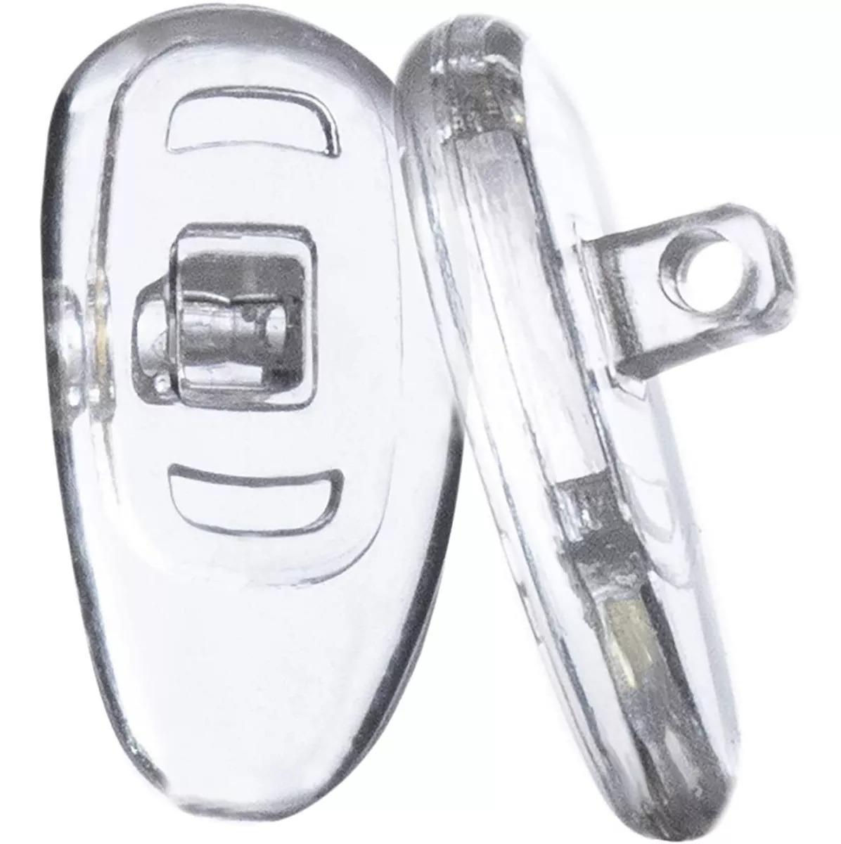 Miniatura Plaqueta Óculos Silicone Encaixe Parafuso 13mm Transparente