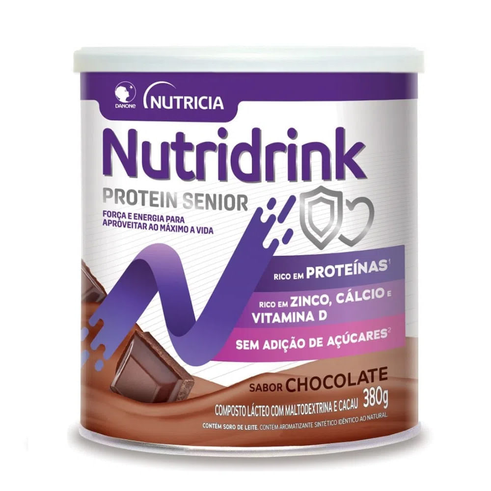 Miniatura Nutridrink Protein Senior Sabor Chocolate 380g