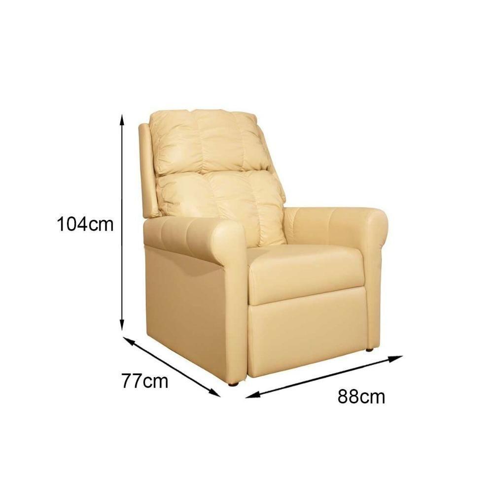 Miniatura Poltrona Do Papai Reclinável Mh1216 Two Way Courano Creme - Herval