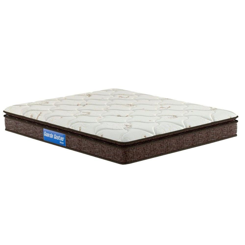 Miniatura Colchão Casal Espuma D33 Guarda Costas Pillow Top Brown (138x188x24) - Probel