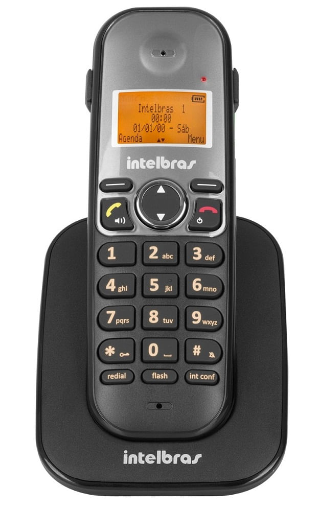 Miniatura Kit Telefone sem fio com ramal TS 5122 e 2 Headset Intelbras Homologação: 35962004083
