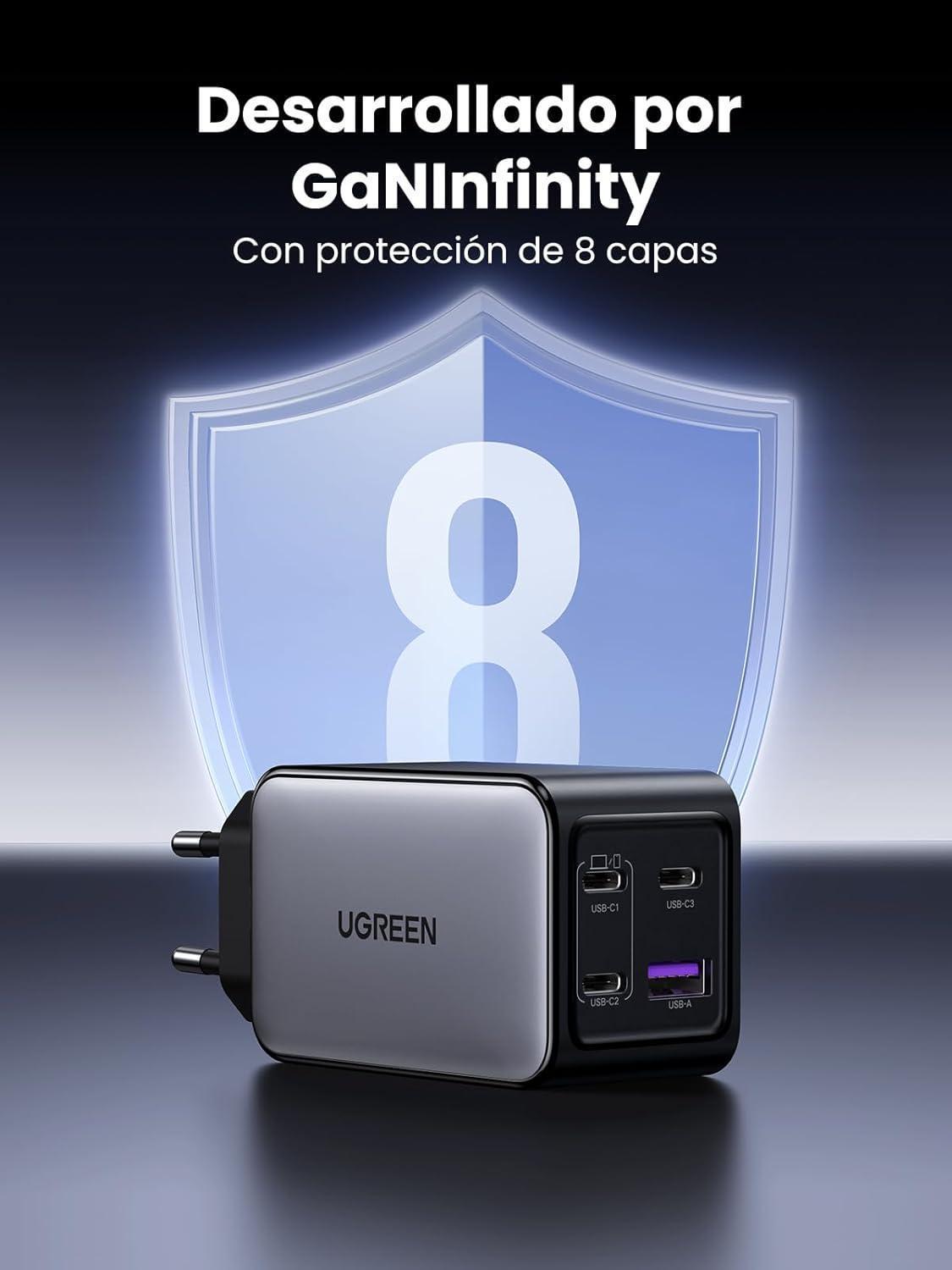 Carregador Rápido Turbo 65W ( 4 Em 1 ) Ganinfinity Tomada