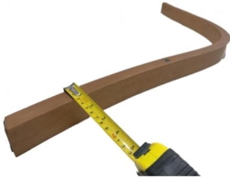 Miniatura Kit Par De Braços Para Poltrona Com Bucha Mdf Laminado Mel