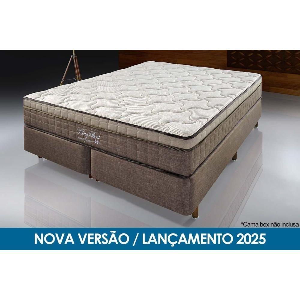 Miniatura Colchão Solteirão Molas Ensacadas Masterpocket King Best Euro Pillow Brown (96x203x28) - D Angelis Anjos