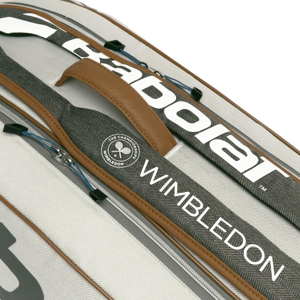 Raqueteira Babolat Wimbledon X6 Cinza e Marrom