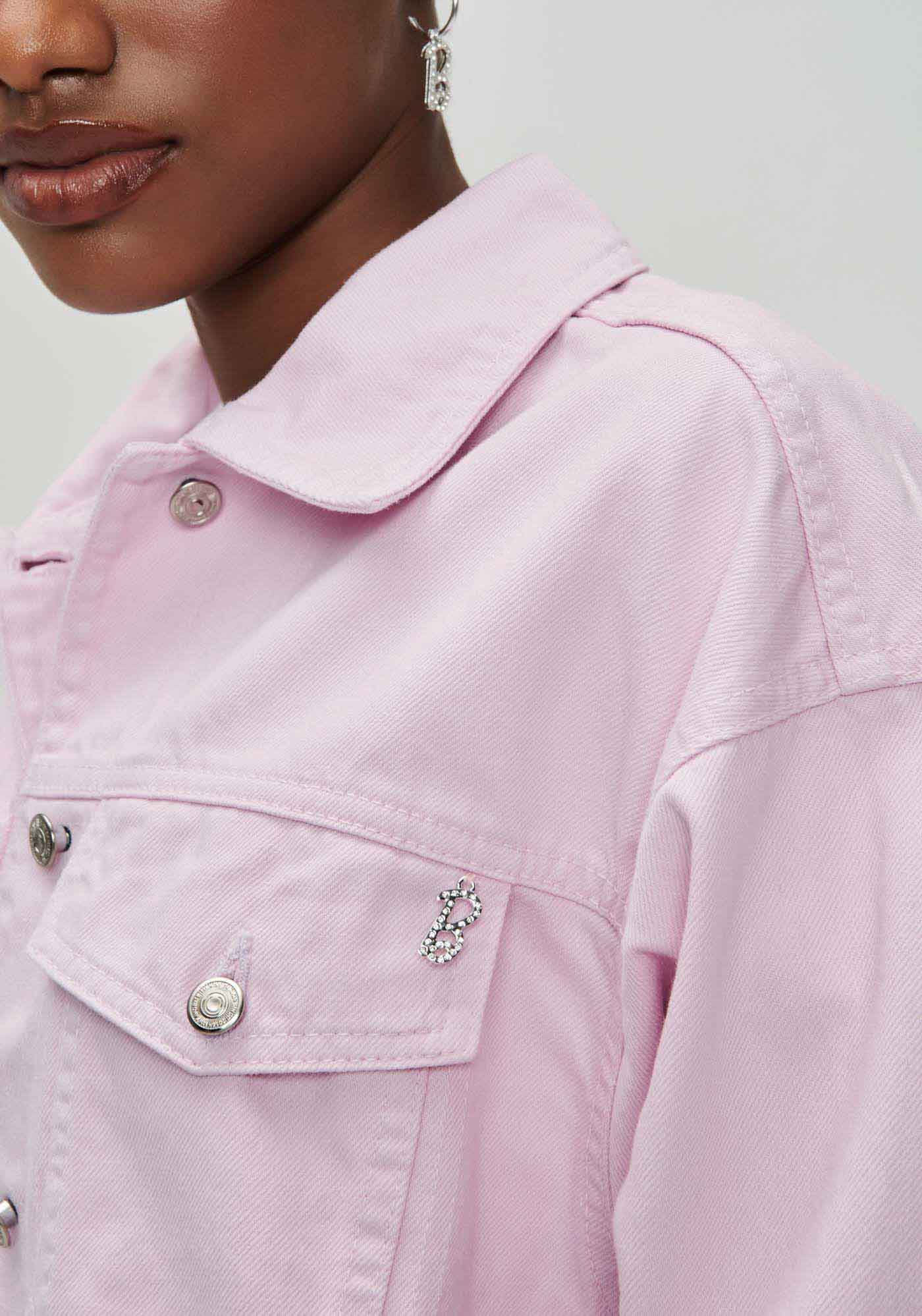 Miniatura Jaqueta Sarja Trucker Barbie Rosa G