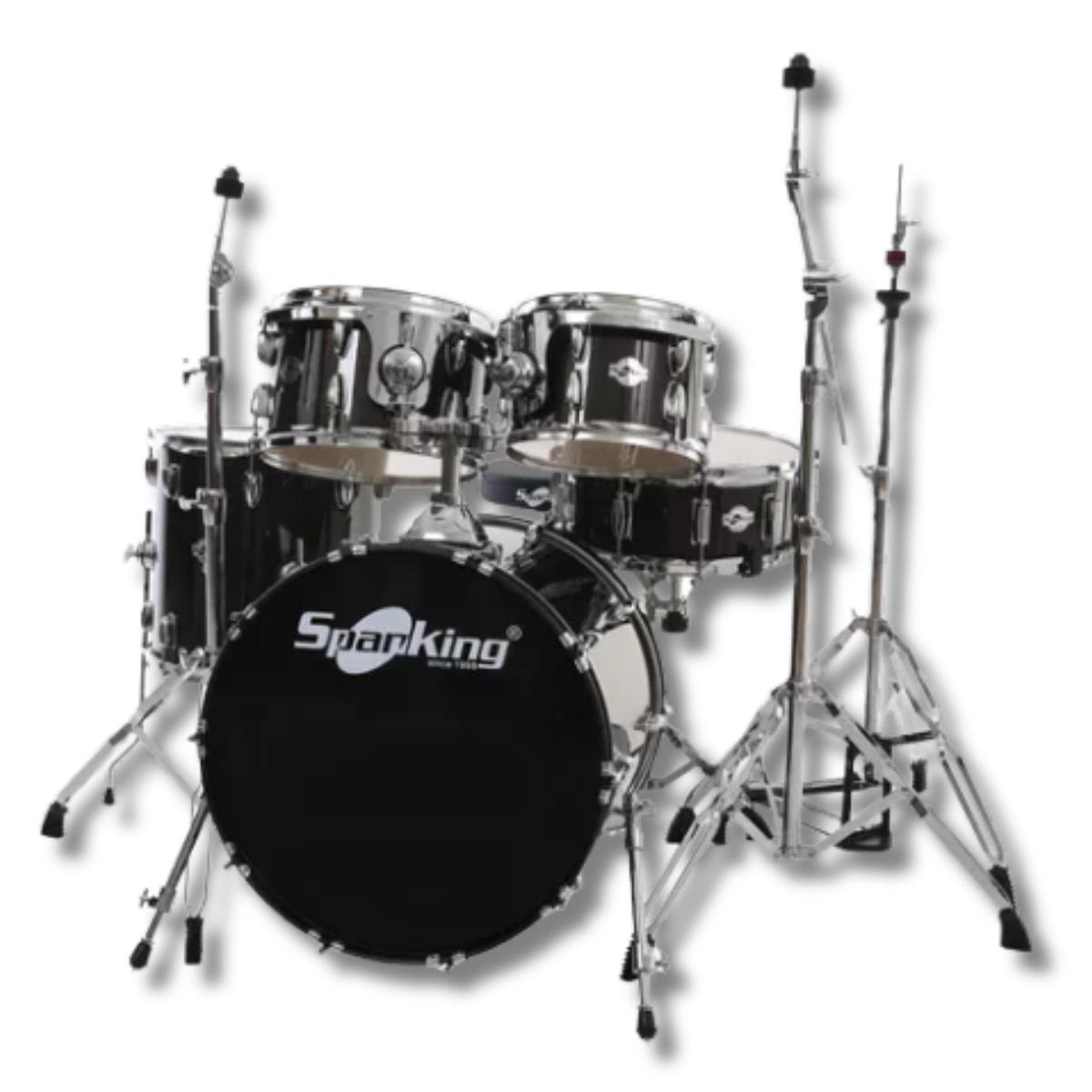 Miniatura Bateria Spanking Completa Preta Black Sparkle Bumbo 20