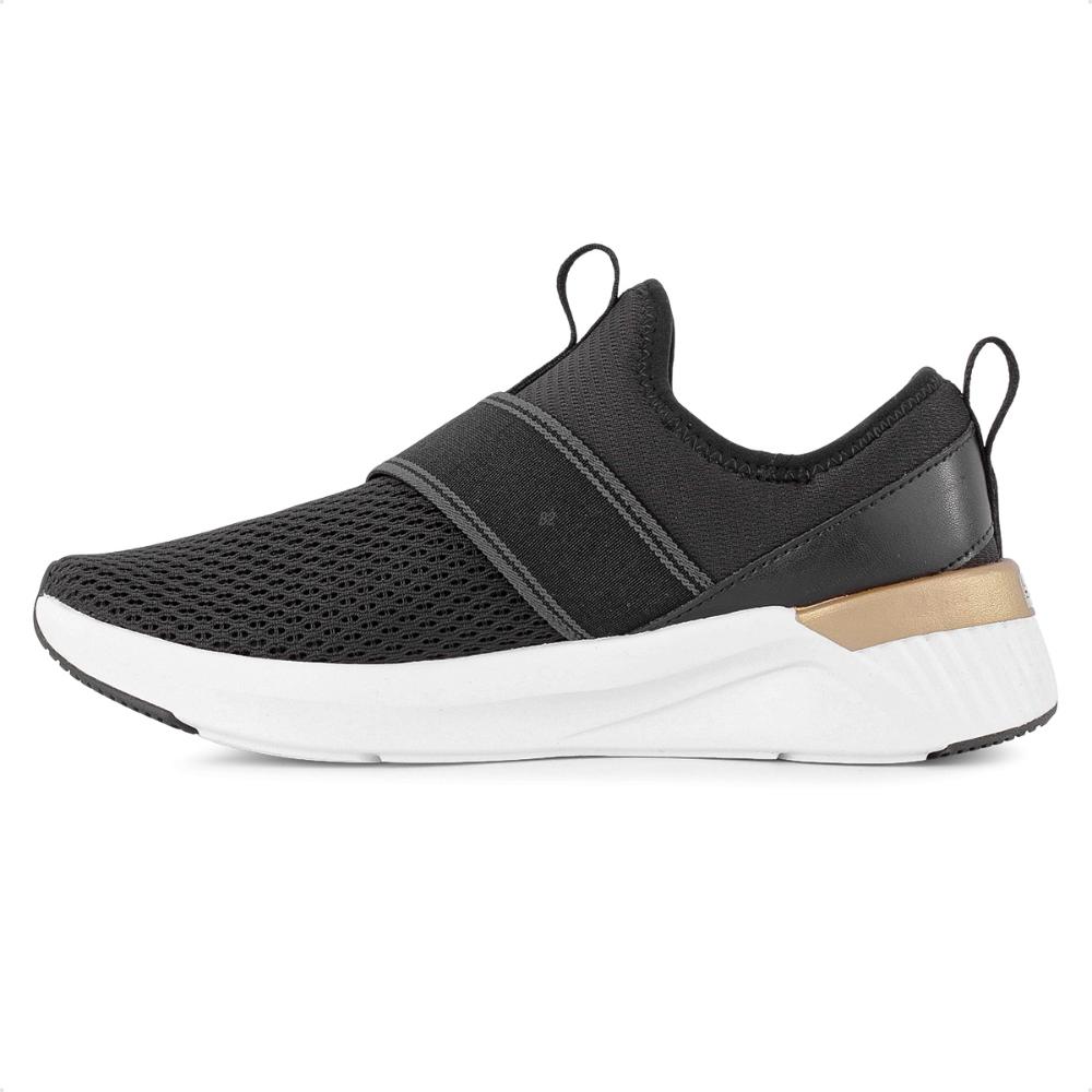 Miniatura Tênis Puma Softride Hearli Slip-On Feminino Preto / Dourado - 34