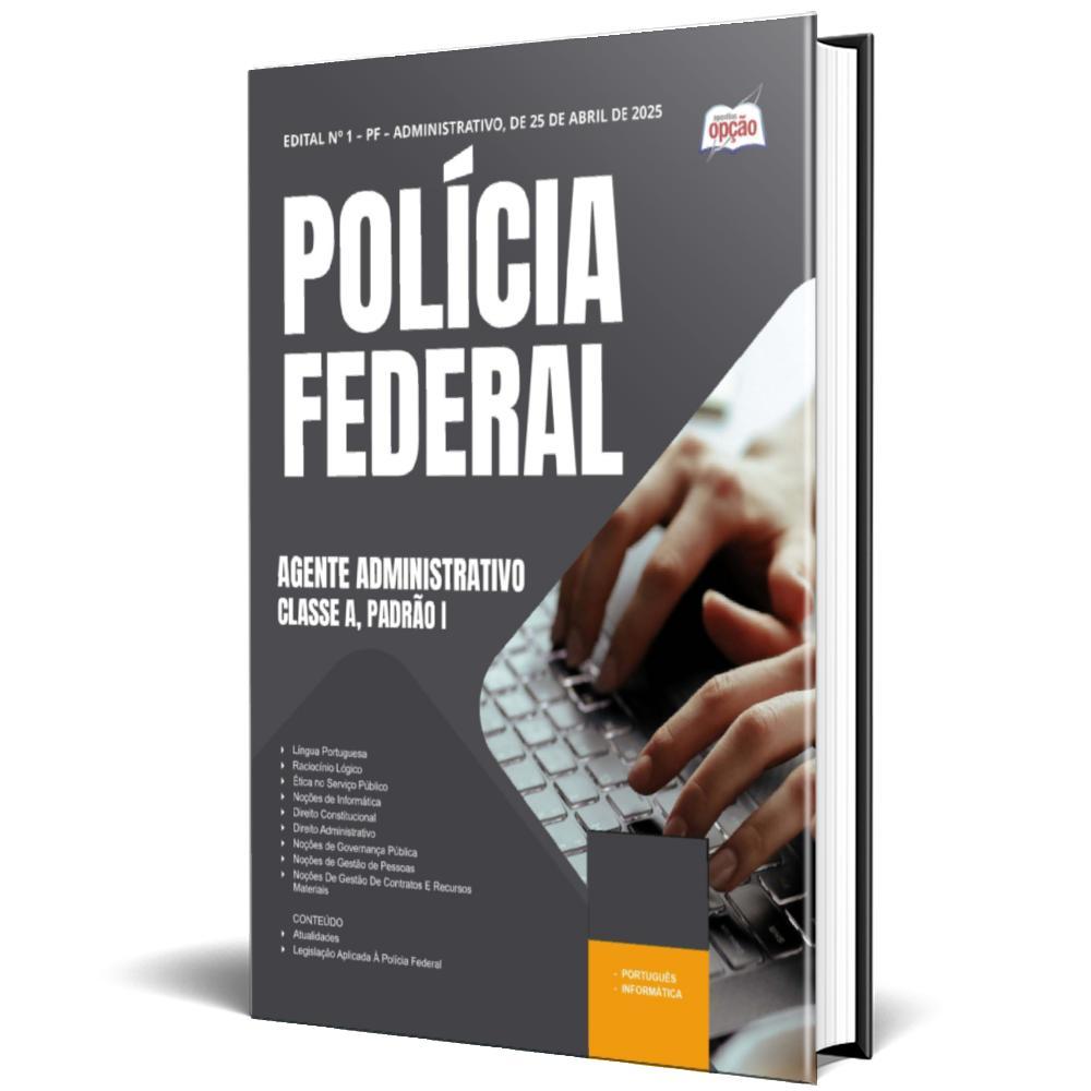 Miniatura Apostila Polícia Federal Pf 2025 Agente Administrativo