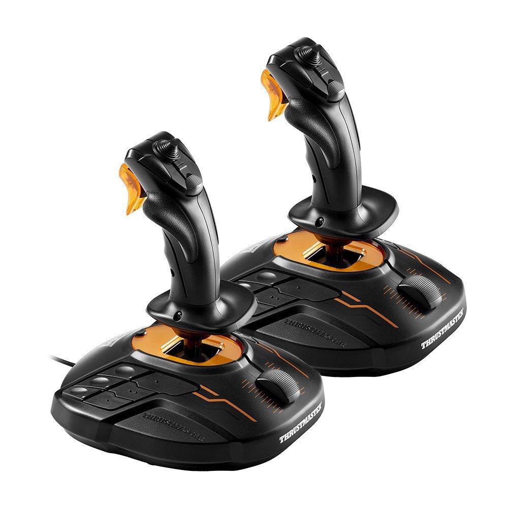 Miniatura Kit 2 Joystick Thrustmaster T.16000m Fcs Space Sim Duo