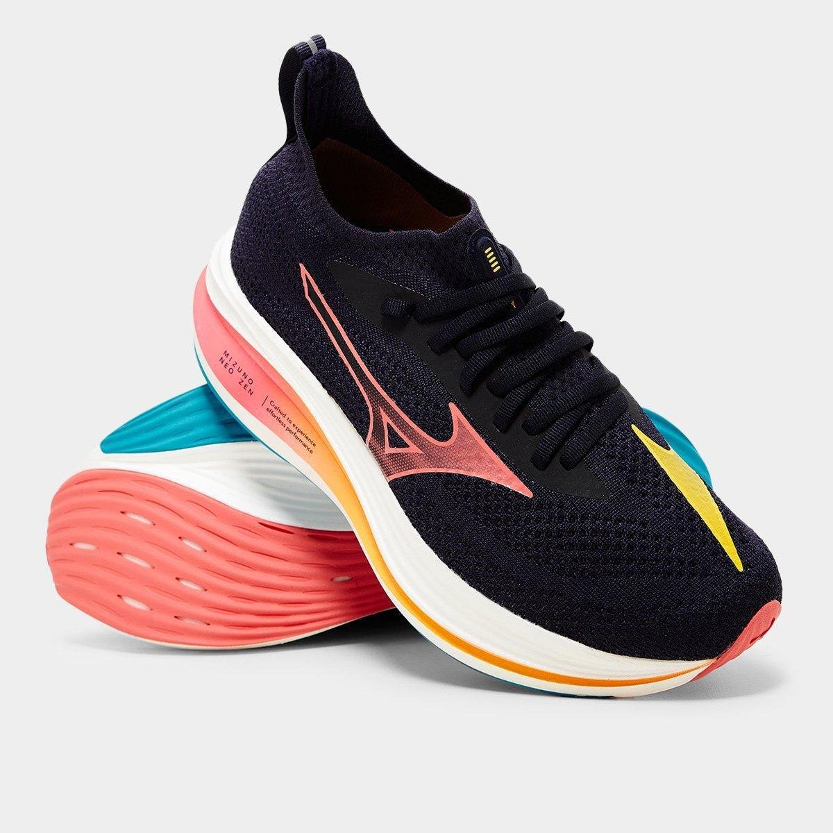 Miniatura Tênis Mizuno Neo Zen Masculino Preto+Rosa - 39