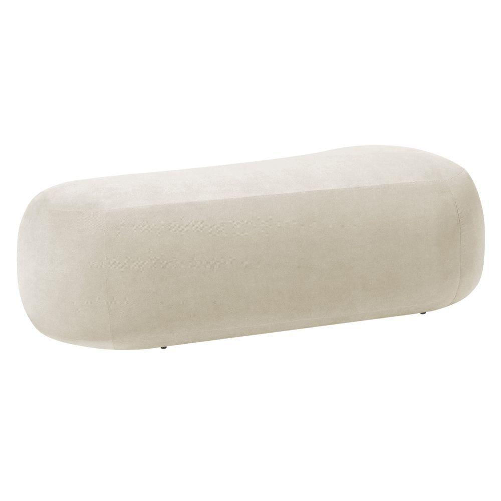 Puff Itália 100cm Sala Escritorio Luxo Linho Verde