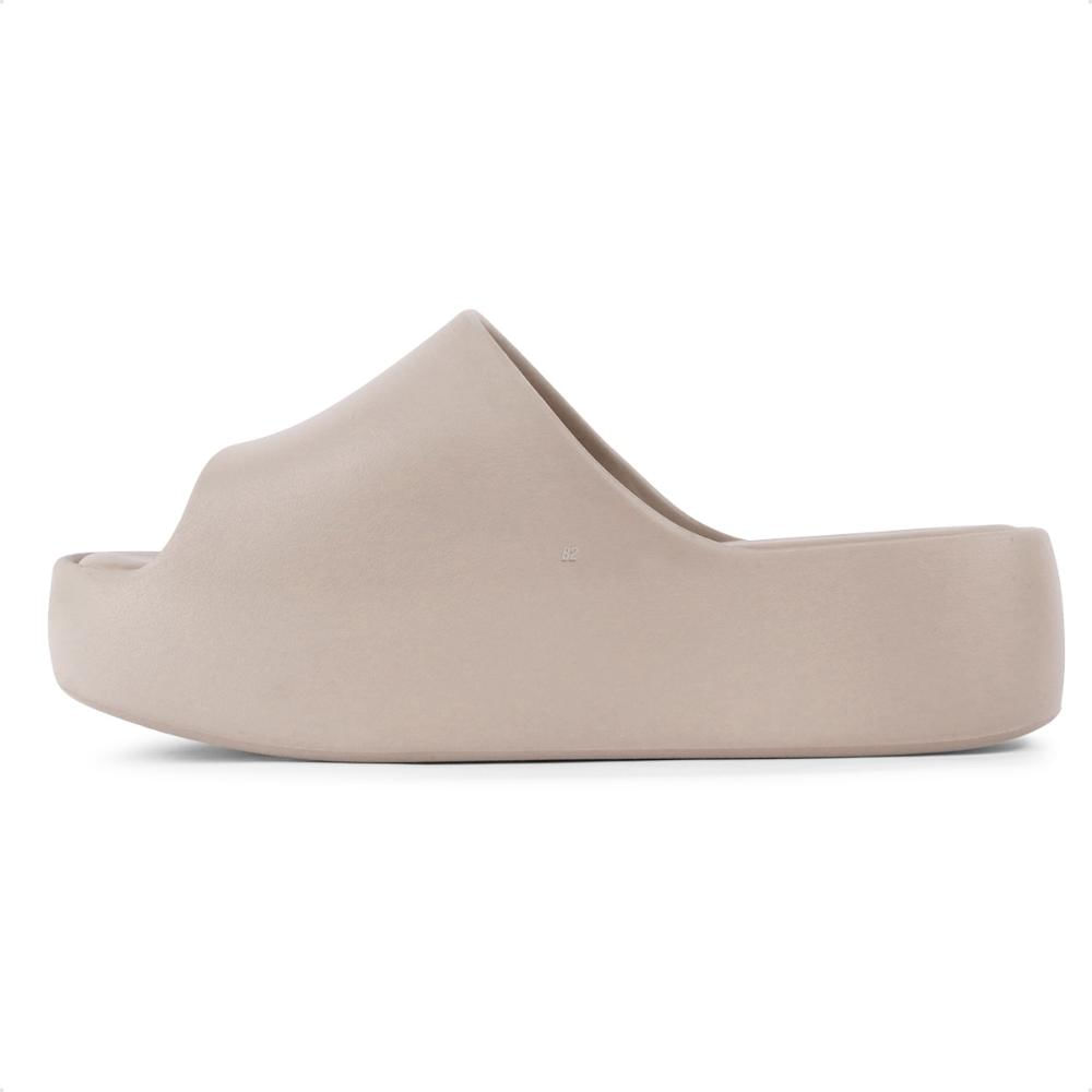 Miniatura Chinelo Slide Melissa Free Plataforma Feminina Bege - 33/34