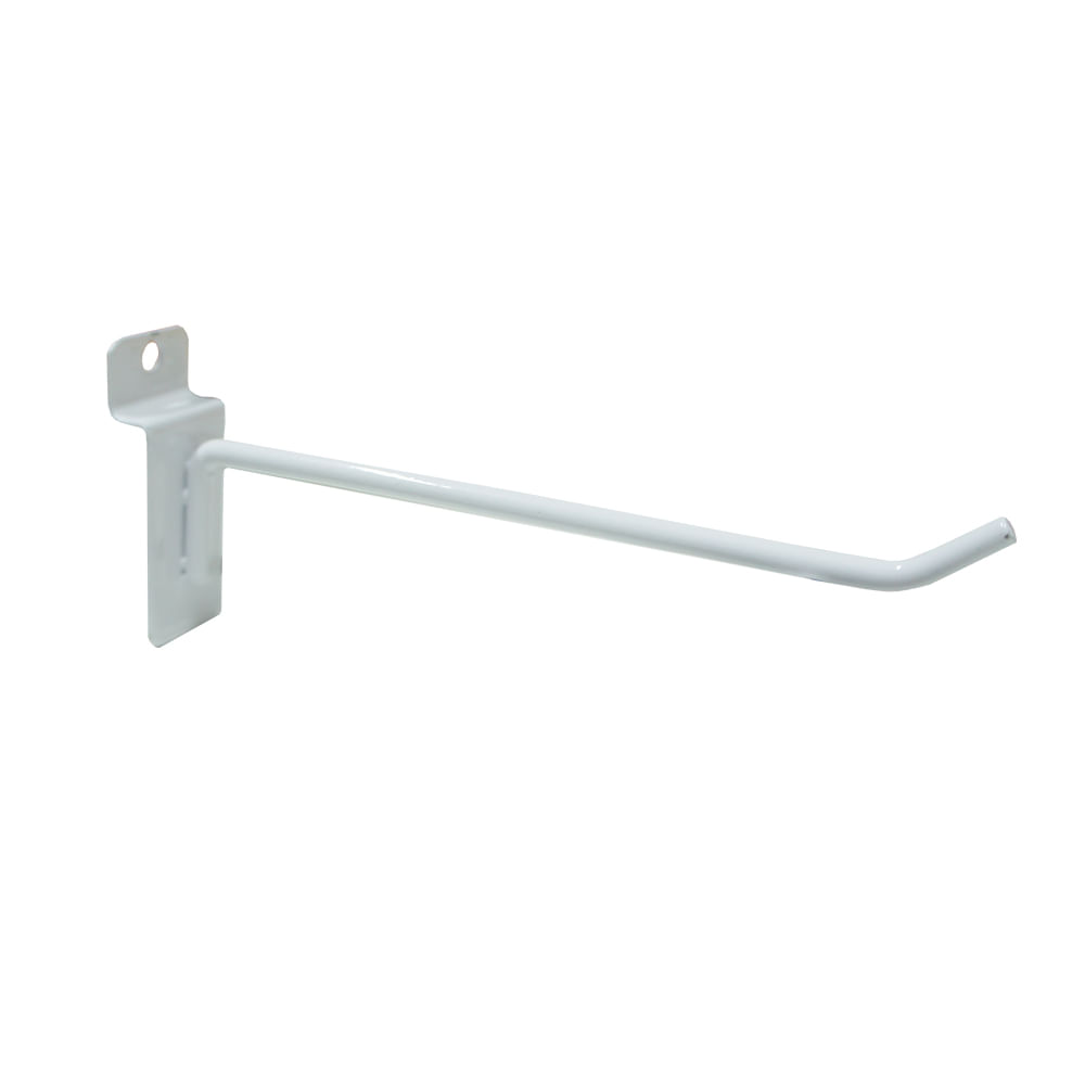 Miniatura Gancho Painel Canaletado 4,76mm 10cm com 100 Unidades Branco
