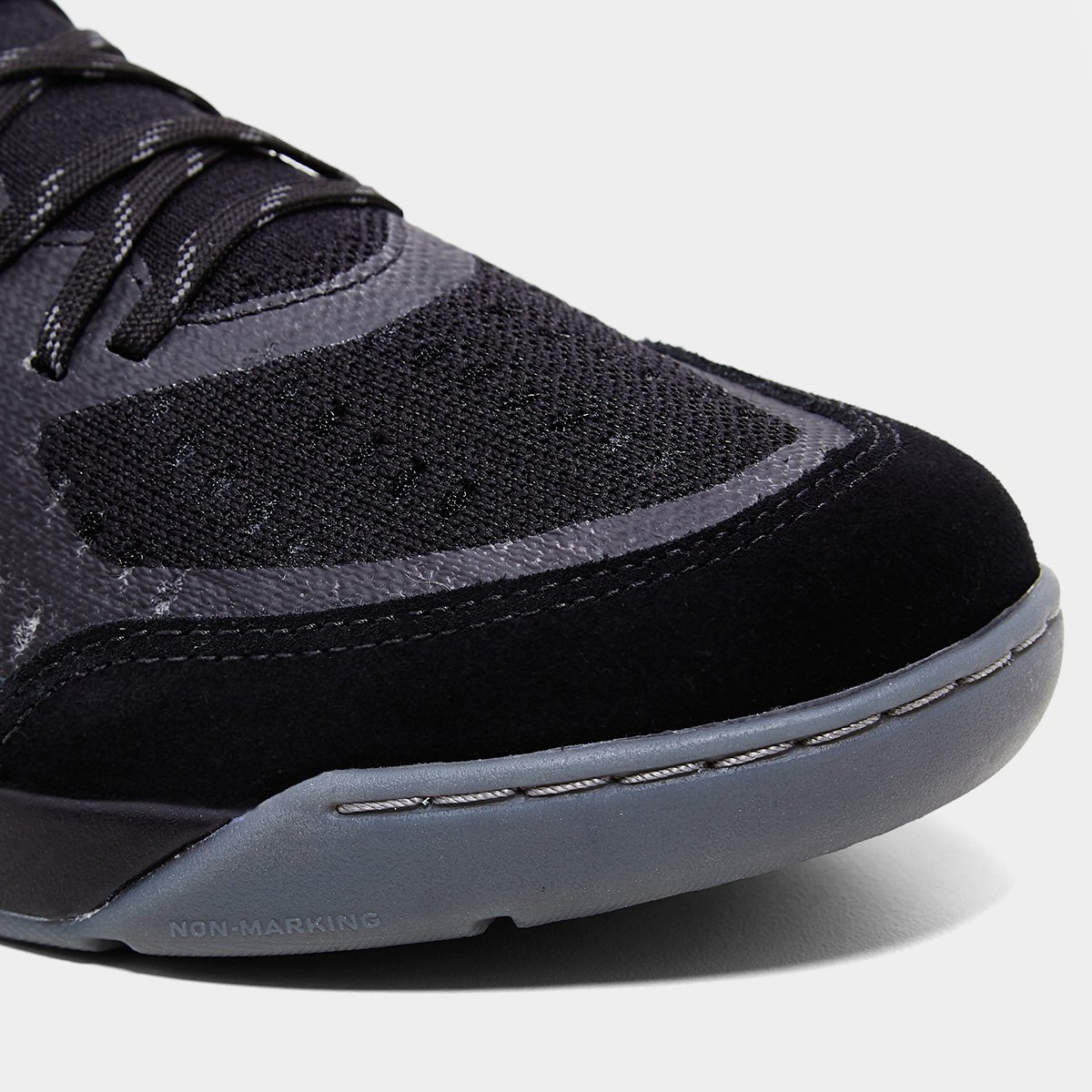 Chuteira Futsal Topper Dominator Fuse II Unissex Preto+Prata - 37