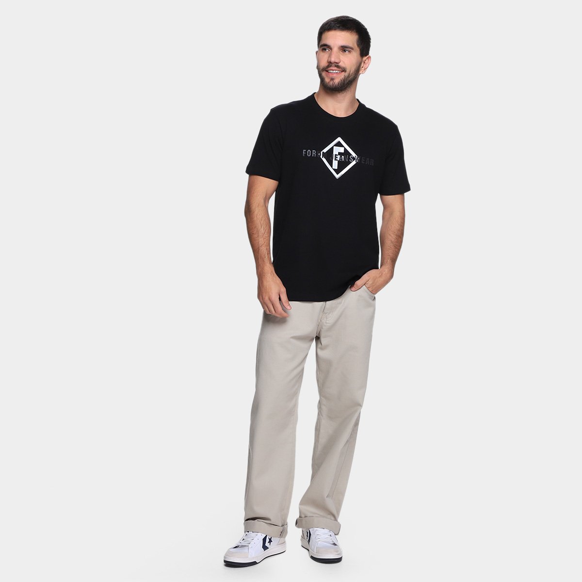 Miniatura Camiseta Forum IV Masculina Preto - G