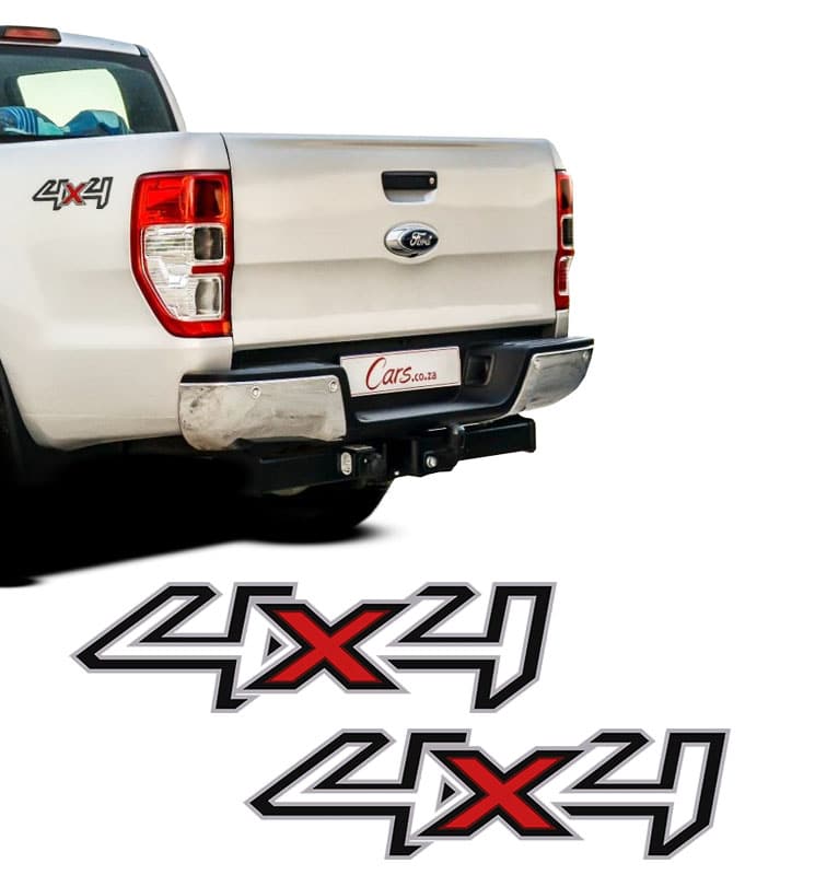 Miniatura Kit Adesivos 4x4 Ranger Xl 2013/16 Preto E Emblema Traseiro