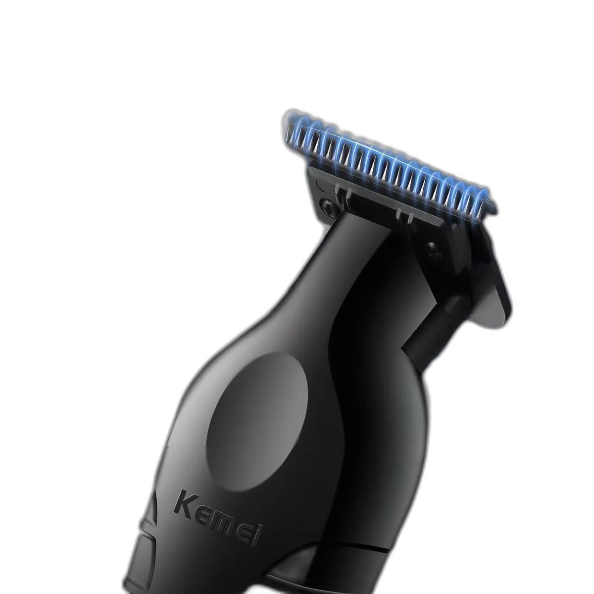Kemei Km-2299 Maquininha Cortar Cabelo Barba E Pelos Preto