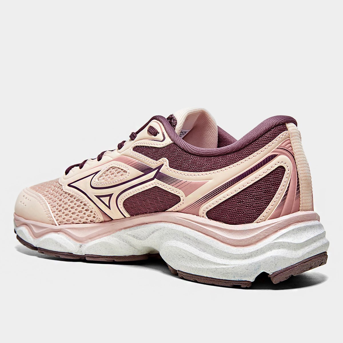 Miniatura Tênis Mizuno Hawk 5 Feminino Rosa+Vinho - 34
