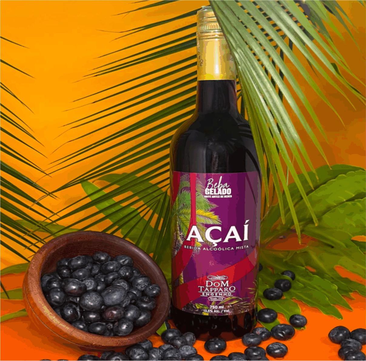 Miniatura Licor De Acai 750Ml Dom Tapparo