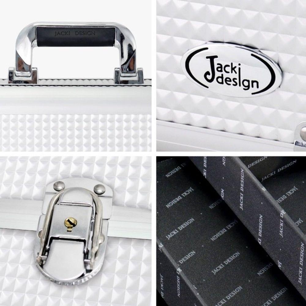Miniatura Maleta Profissional De Maquiagem Prata Jacki Design