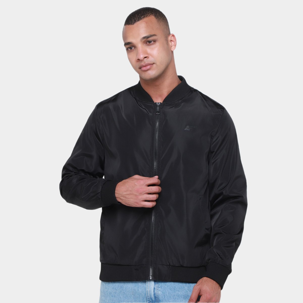 Miniatura Jaqueta Bomber Ellus Nylon Light Masculina Preto - G