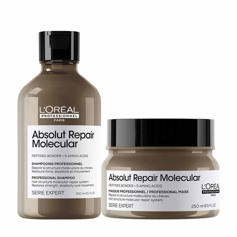 Miniatura L'Oréal Professionnel Absolut Repair Molecular Kit de Tratamento Capilar: Shampoo + Máscara Concentrada Para Cabelos Danificados a muito Danificados Kit