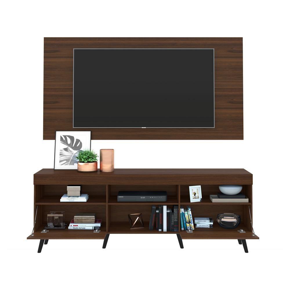 Miniatura Rack com Painel TV até 65" e Pés Retrô Flórida Multimóveis