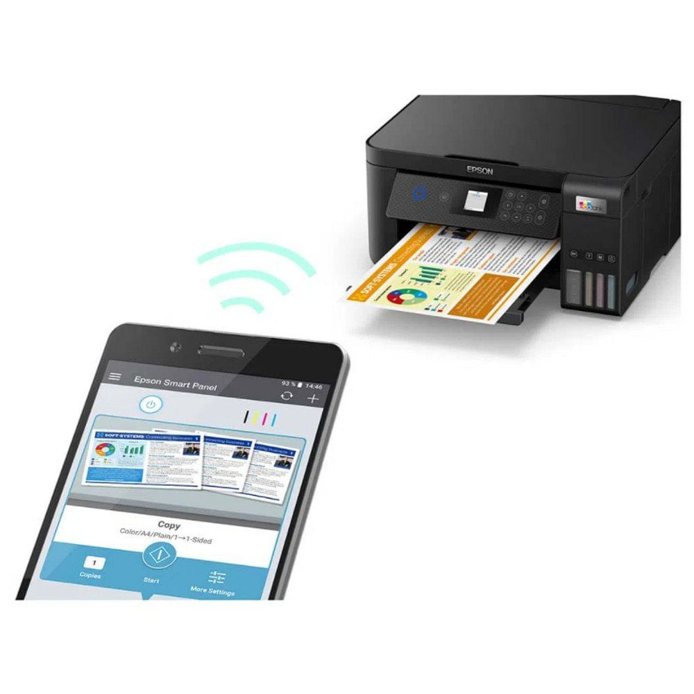 Impressora Multifuncional EcoTank L4260 USB Wireless Wi-Fi Epson Preto - Bivolt