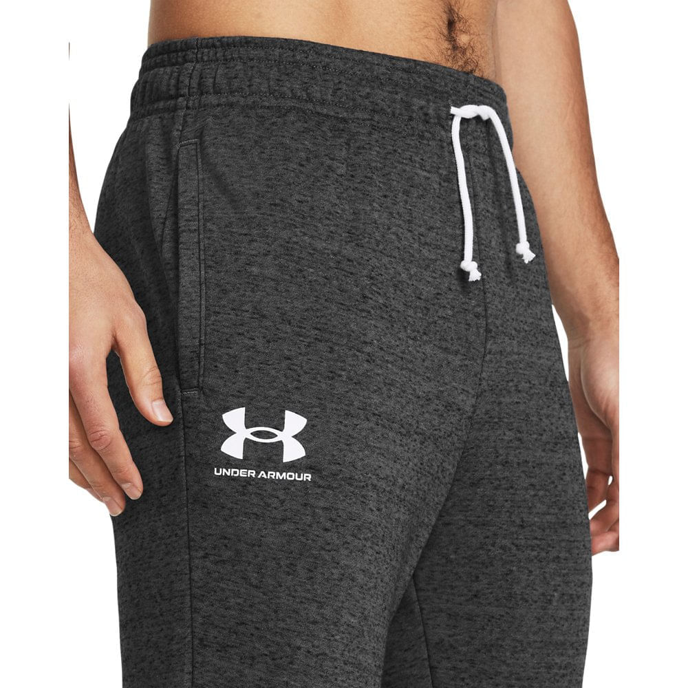 Miniatura Calça de Treino Masculina Under Armour Rival Terry Cinza - 2GG