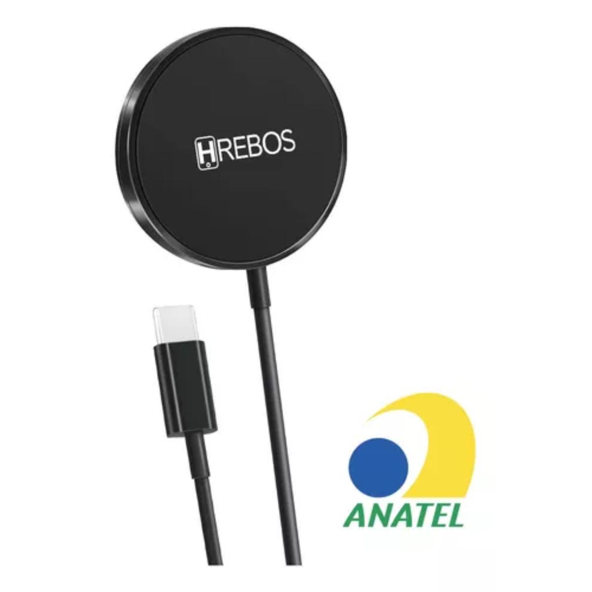 Miniatura Carregador Por Indução 18W Hrebos Turbo Com Magsafe Indutor