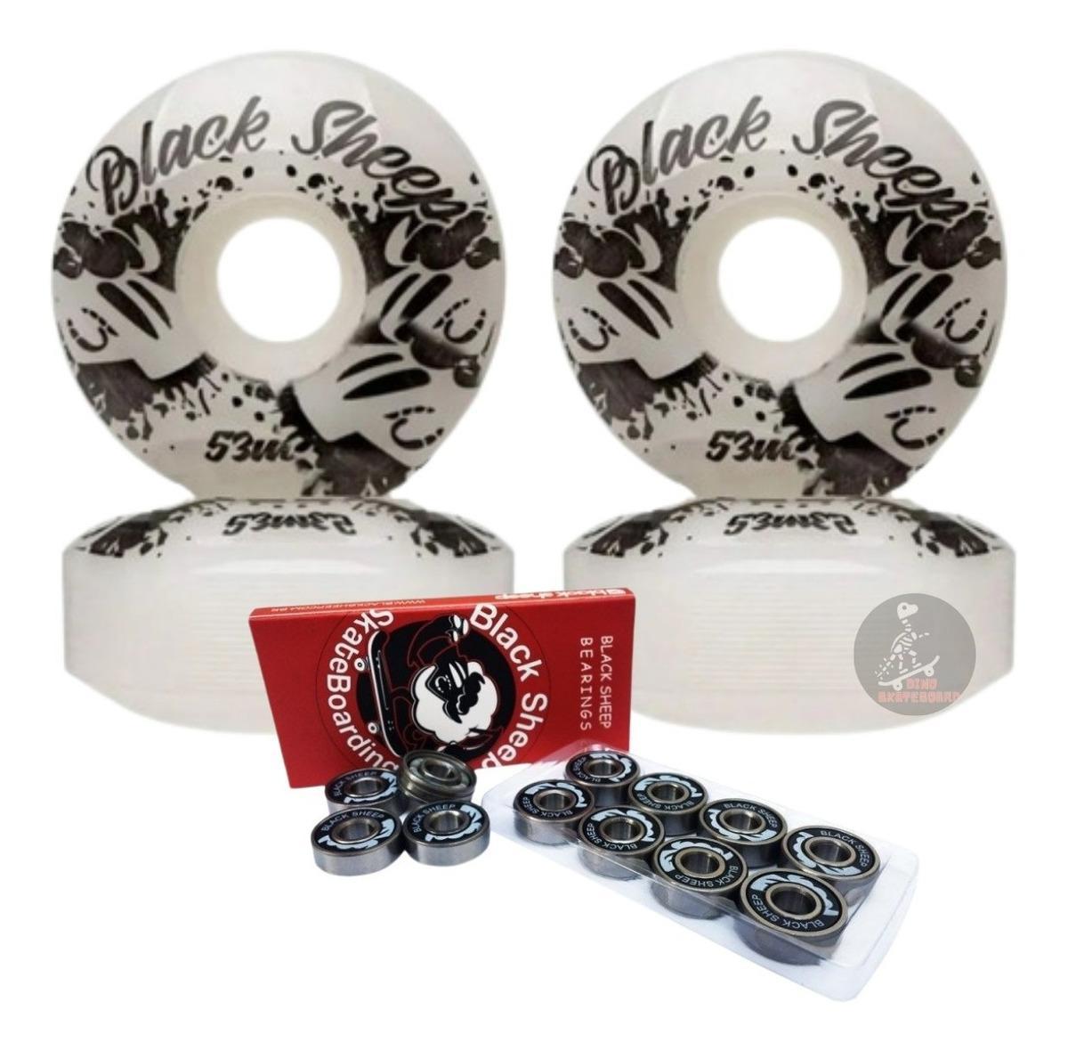Miniatura Rodinha Skate + Rolamento Black Sheep Original Grátis