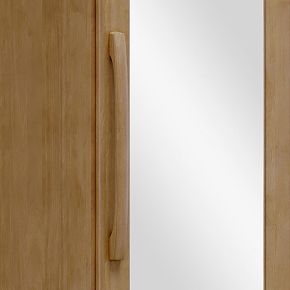Sapateira 1 Porta Espelho Madeira Maciça 194x47 Cm 2255 Freijo Milani Store