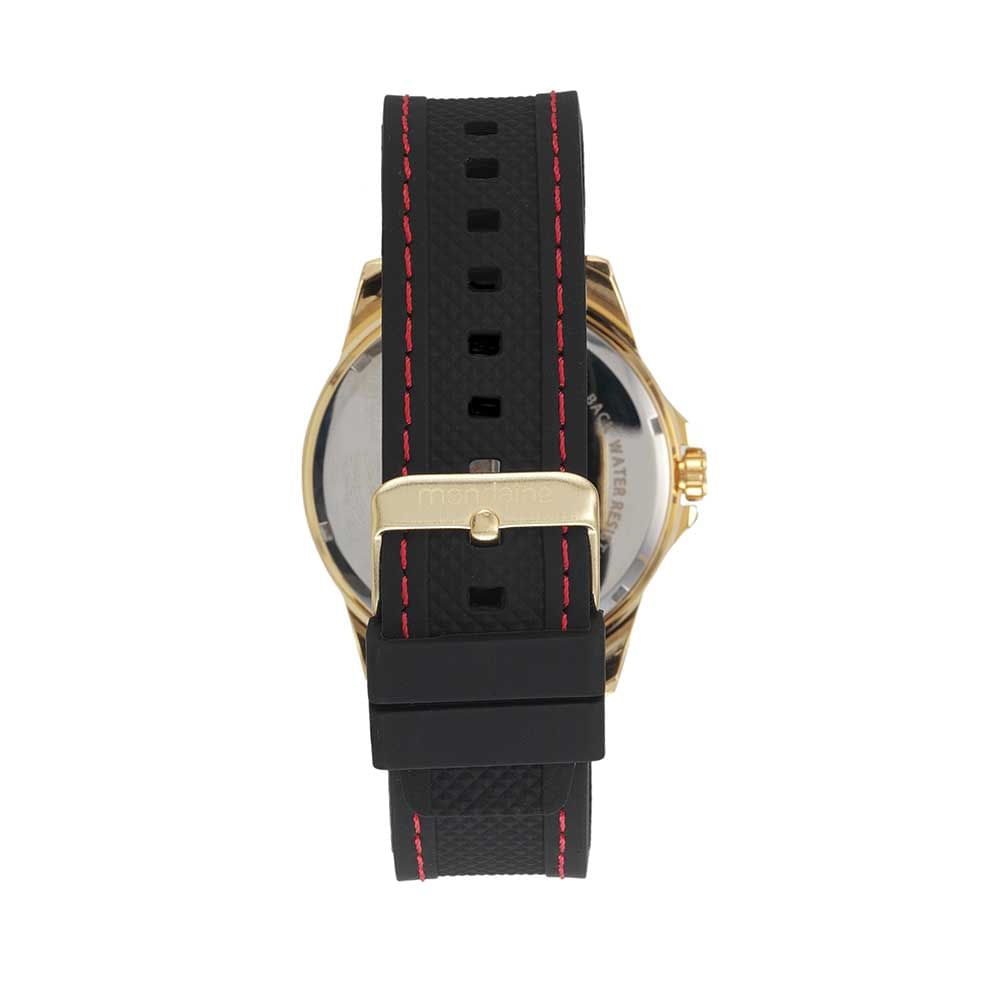 Miniatura Kit Relógio Masculino Dourado Com Canivete Multifuncional