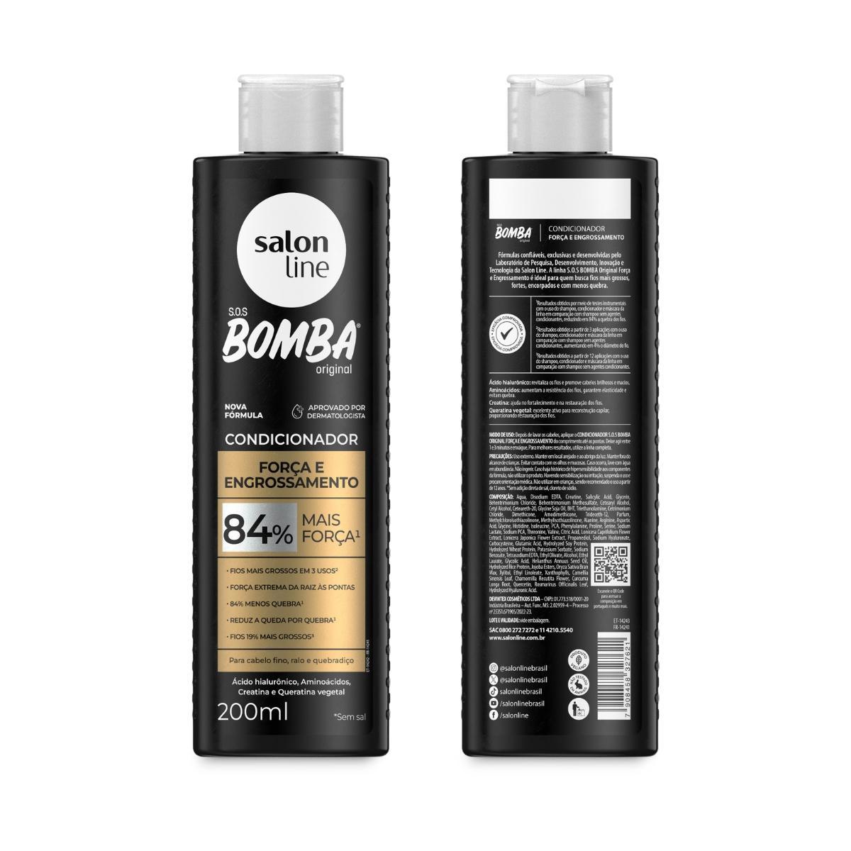 Shampoo + Condicionador Sos Bomba Engrossamento Salon Line