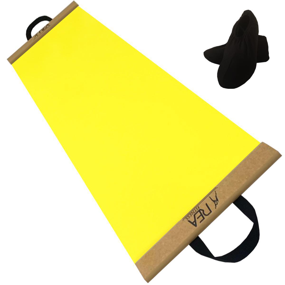 Miniatura Slide Board Amarelo Com Par De Sapatilhas